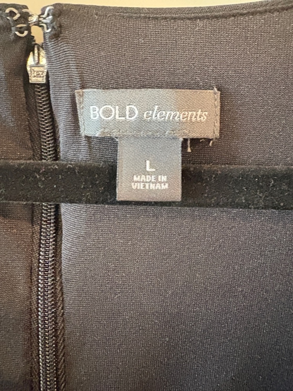 Bold Elements Black Lace-Up Dress Size Large | Sleek Career Chic Bodycon - Picture 5 of 13